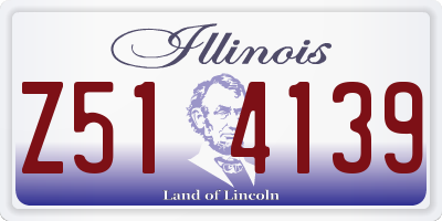 IL license plate Z514139