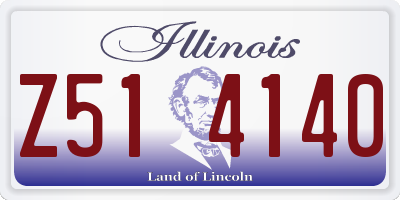 IL license plate Z514140