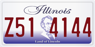 IL license plate Z514144