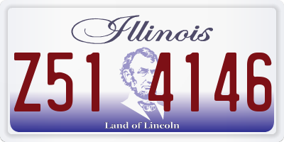 IL license plate Z514146