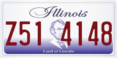 IL license plate Z514148