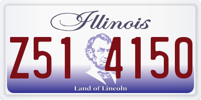 IL license plate Z514150