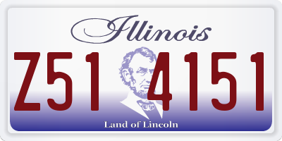 IL license plate Z514151