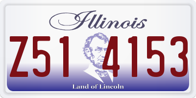 IL license plate Z514153