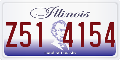 IL license plate Z514154