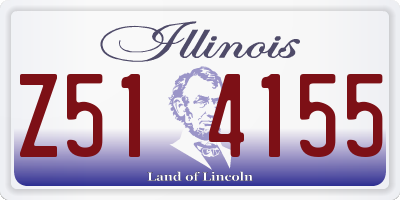 IL license plate Z514155