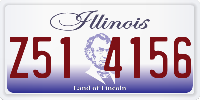IL license plate Z514156