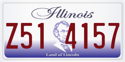 IL license plate Z514157