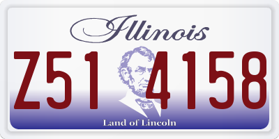 IL license plate Z514158