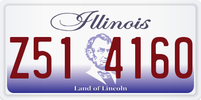 IL license plate Z514160