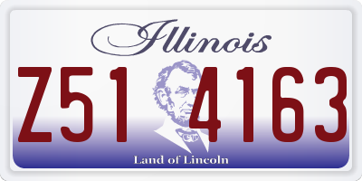 IL license plate Z514163