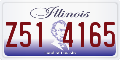IL license plate Z514165