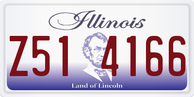 IL license plate Z514166