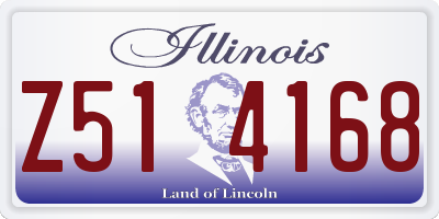 IL license plate Z514168
