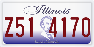 IL license plate Z514170