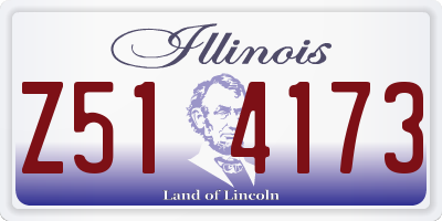 IL license plate Z514173