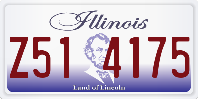 IL license plate Z514175