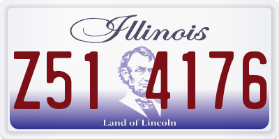 IL license plate Z514176