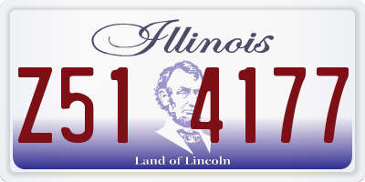 IL license plate Z514177