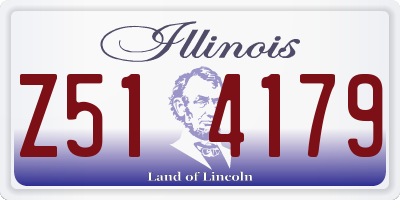 IL license plate Z514179