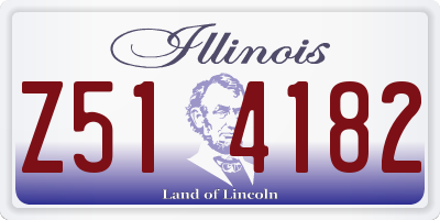 IL license plate Z514182