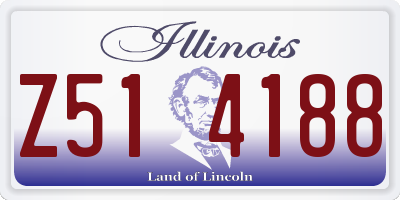 IL license plate Z514188