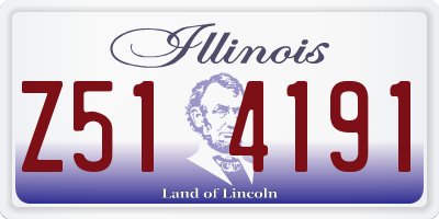 IL license plate Z514191