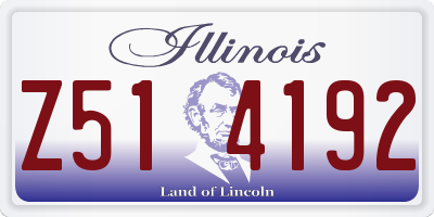 IL license plate Z514192