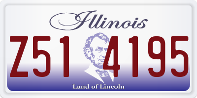 IL license plate Z514195
