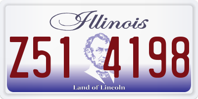 IL license plate Z514198