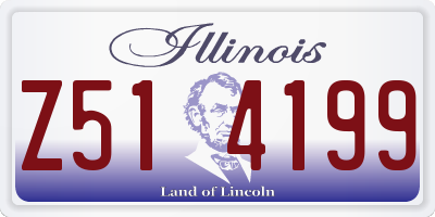 IL license plate Z514199