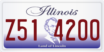 IL license plate Z514200