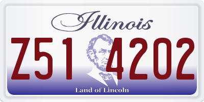 IL license plate Z514202