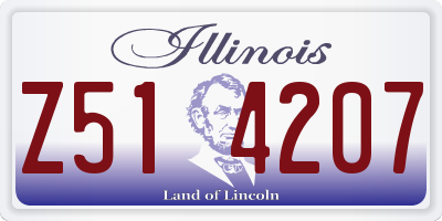 IL license plate Z514207