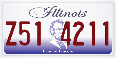 IL license plate Z514211