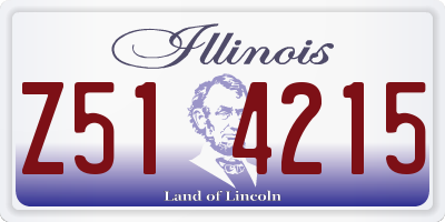 IL license plate Z514215