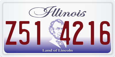 IL license plate Z514216