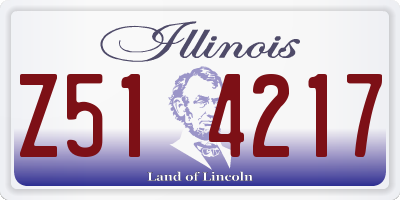 IL license plate Z514217