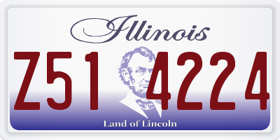 IL license plate Z514224