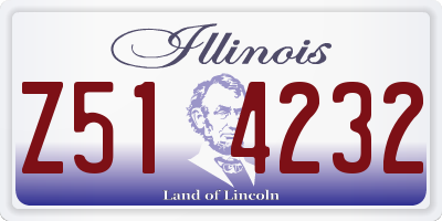 IL license plate Z514232