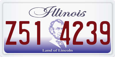 IL license plate Z514239