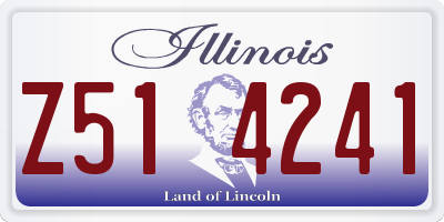 IL license plate Z514241