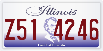 IL license plate Z514246