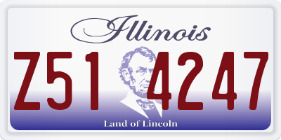IL license plate Z514247