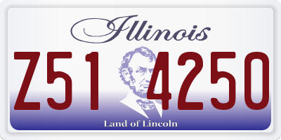 IL license plate Z514250