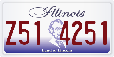 IL license plate Z514251