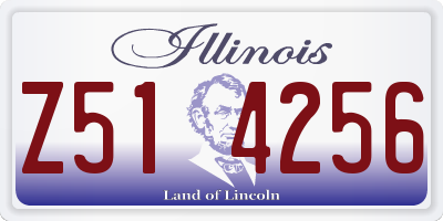 IL license plate Z514256