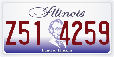 IL license plate Z514259