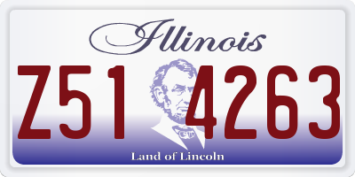 IL license plate Z514263