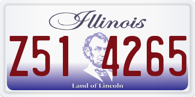 IL license plate Z514265